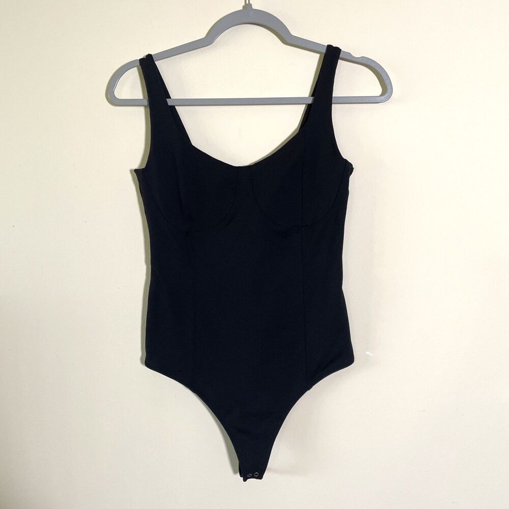 Abercrombie & Fitch Women's Bodysuit Top Black Size Medium Casual Basics